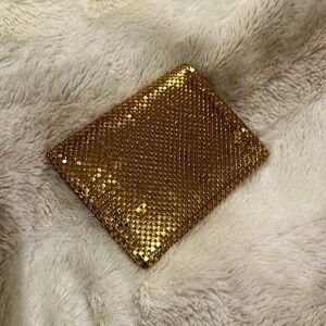 Whiting & Davis VINTAGE Gold Mesh Folded Wallet